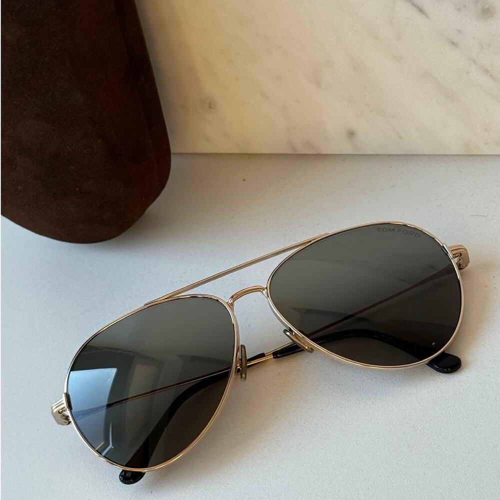 NEW Tom Ford FT0996 Dashel Gold Smoke Mirror Aviator Sunglasses